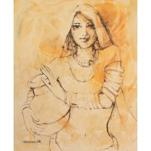 Moazzam Ali, 20 x 24 Inch, Watercolor on Paper, Figurative Painting, AC-MOZ-088